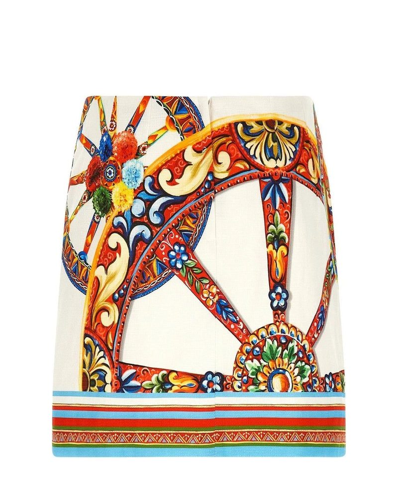 Dolce & Gabbana Skirt in multicolor, Cotton — view 2