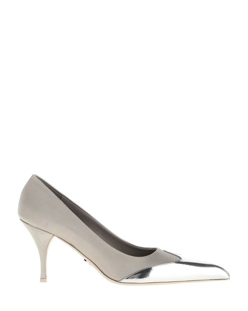 Prada Pumps in silver, Viscose