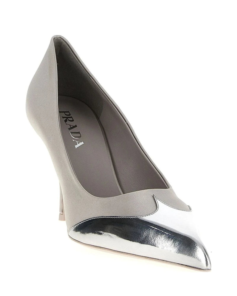 Prada Pumps in silver, Viscose — view 2