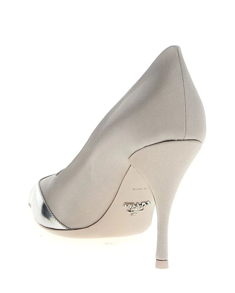 Prada Pumps in silver, Viscose — view 3