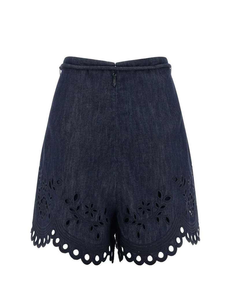 Zimmermann Denim Short in blue, Cotton — view 2