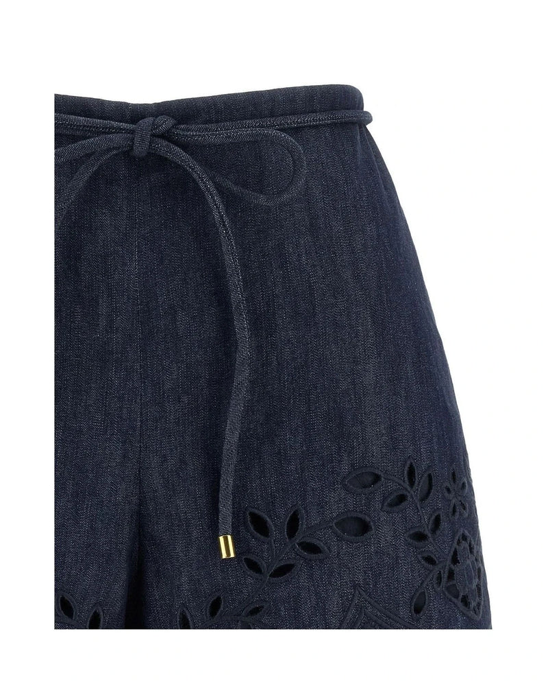 Zimmermann Denim Short in blue, Cotton — view 3