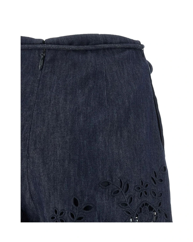 Zimmermann Denim Short in blue, Cotton — view 4