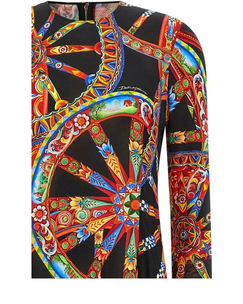 Dolce & Gabbana Dresse in multicolor, Viscose — view 3