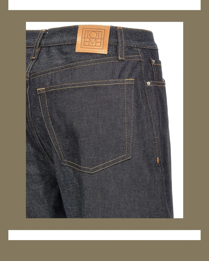 Toteme Jean in blue, Cotton — view 4