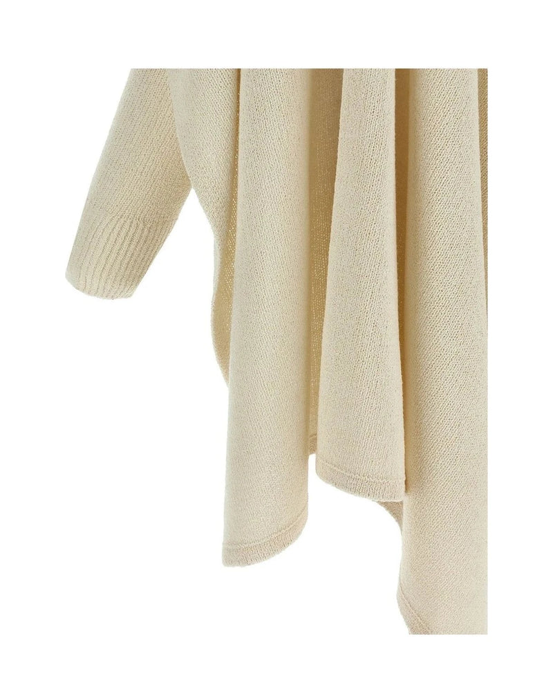 Toteme Cardigan in beige, Silk — view 4
