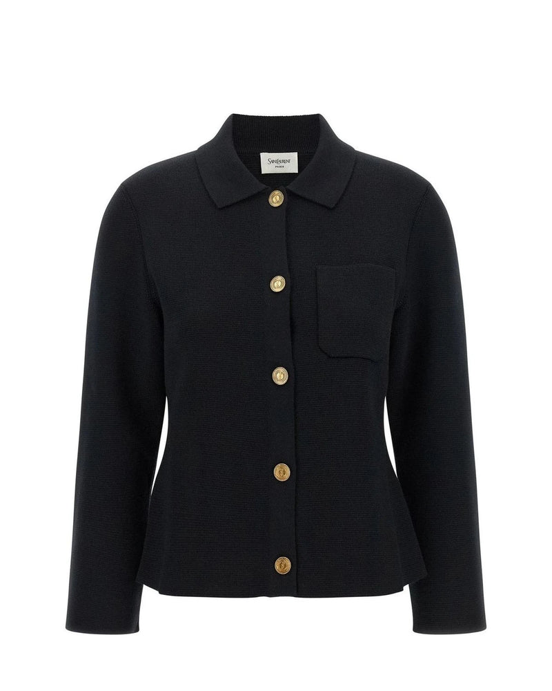 Saint Laurent Cardigan in black, Wool