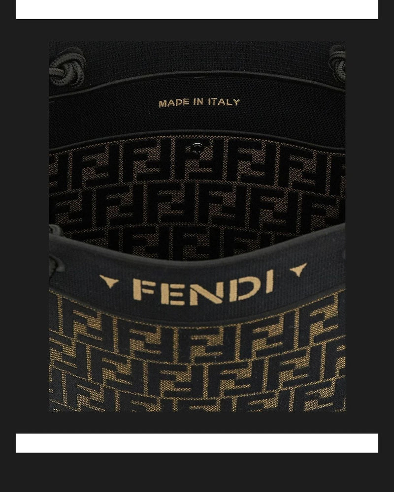 Fendi Tote Bag in brown, Cotton — view 4