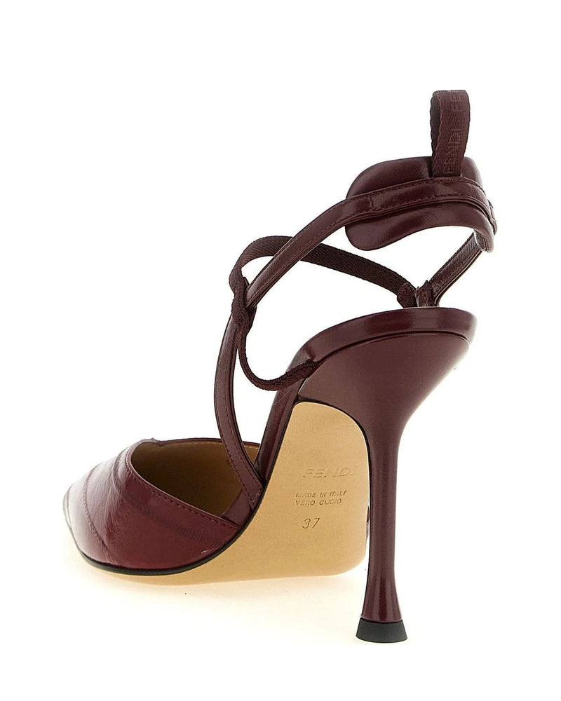 Fendi Pumps in red, Lamb Leather — view 3