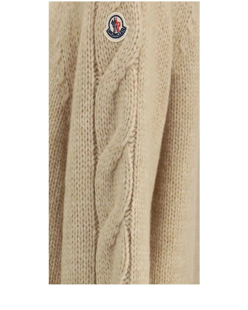 Moncler Cardigan in beige, Alpaca Vicugna — view 3