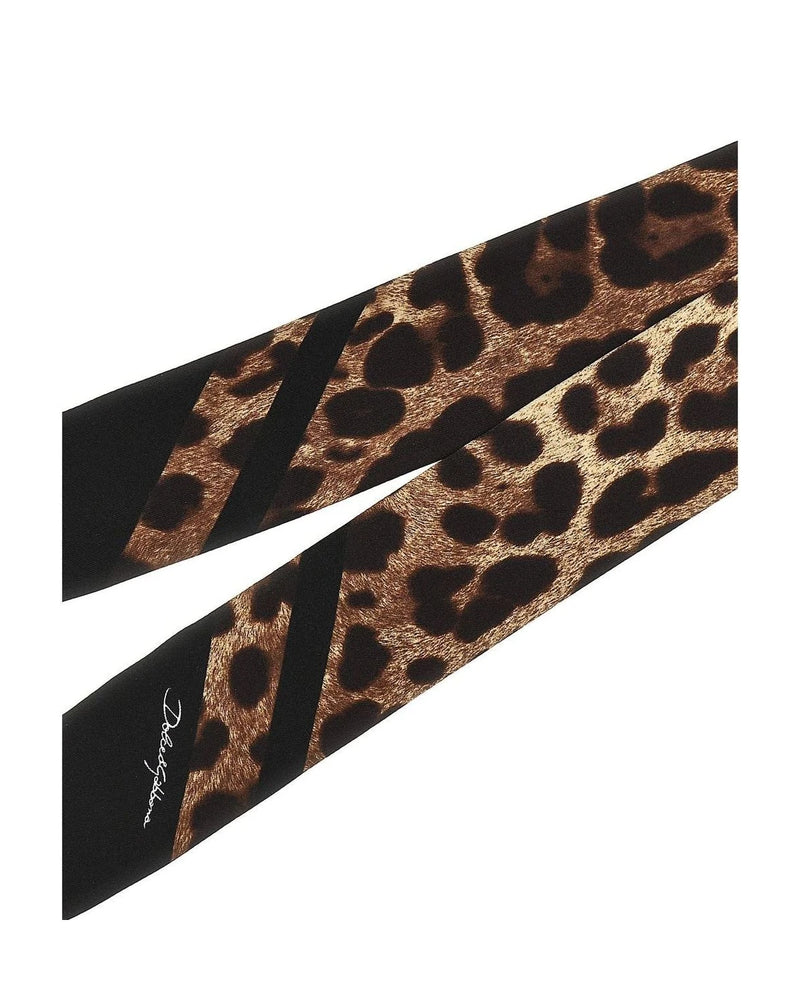 Dolce & Gabbana Durags & Hair Wrap in brown, Silk — view 3