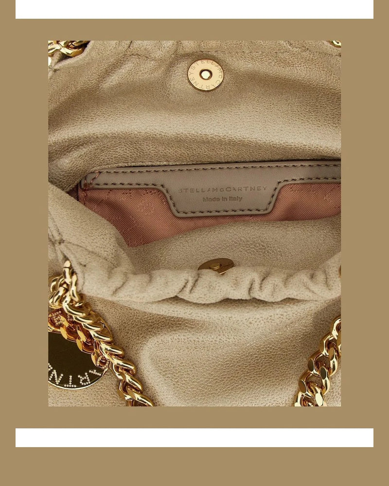 Stella McCartney Hobo Bag in beige, Polyester — view 4