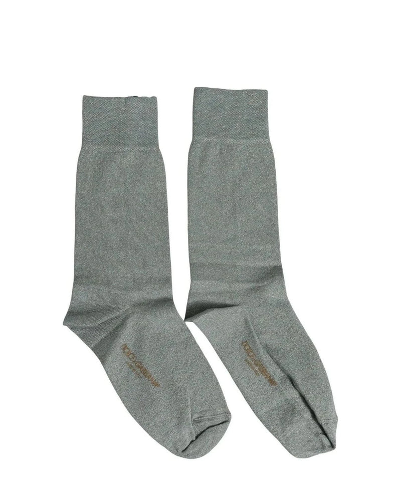 Dolce & Gabbana Crew Sock in gray, Viscose — view 4