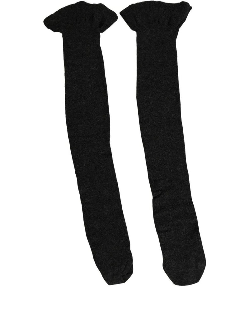 Dolce & Gabbana Knee Sock in black, Elastane
