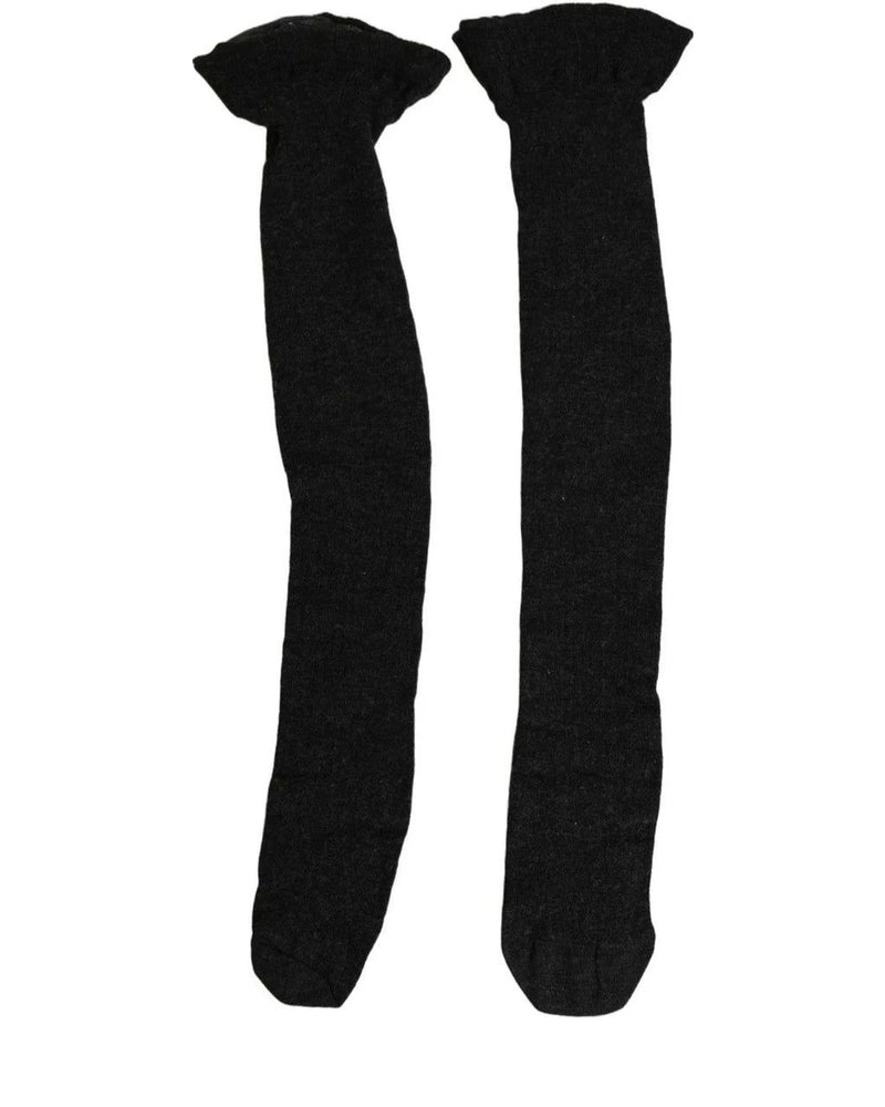 Dolce & Gabbana Knee Sock in black, Elastane — view 2