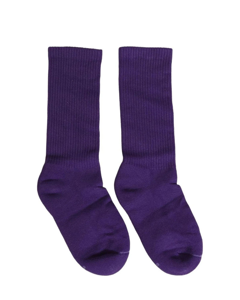 Dolce & Gabbana Crew Sock in purple, Cotton — view 3