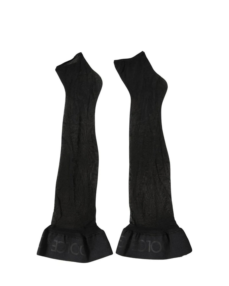 Dolce & Gabbana Knee Sock in black, Nylon — view 2