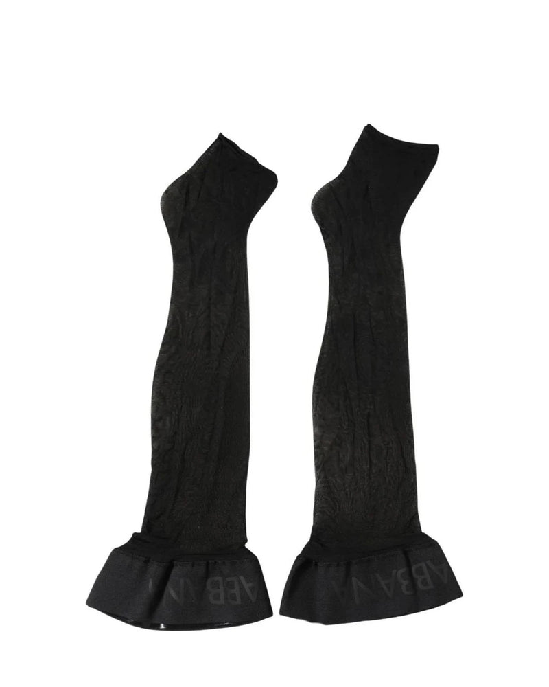 Dolce & Gabbana Knee Sock in black, Nylon — view 4