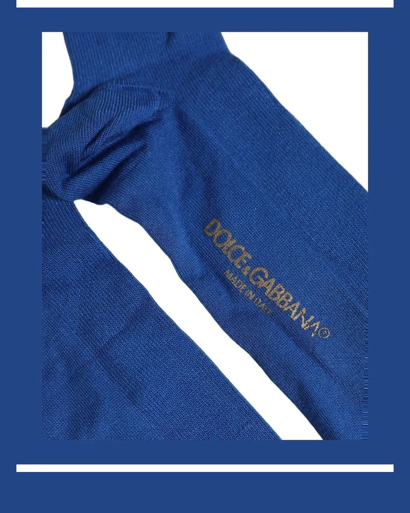 Dolce & Gabbana Hold Up Sock in blue, Viscose