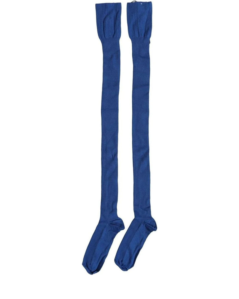Dolce & Gabbana Hold Up Sock in blue, Viscose — view 2