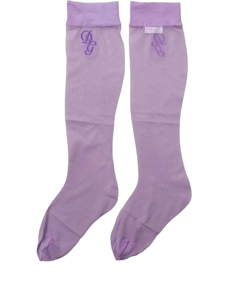 Dolce & Gabbana Knee Sock in purple — view 4
