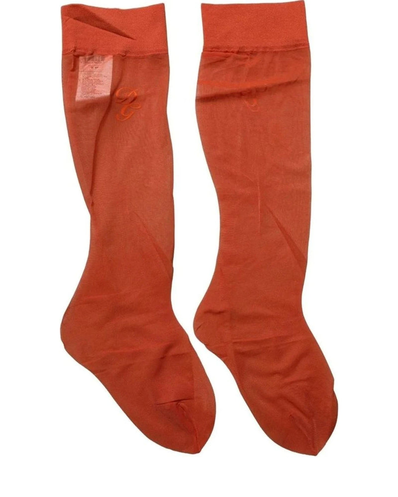 Dolce & Gabbana Knee Sock in orange — view 3