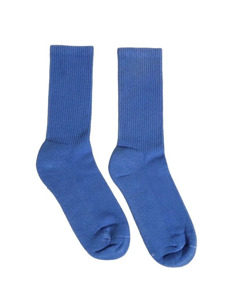 Dolce & Gabbana Crew Sock in blue, Cotton — view 3