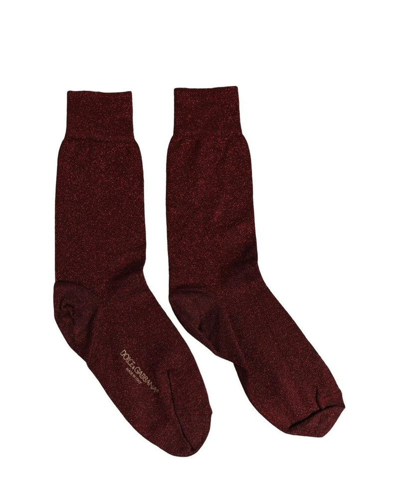 Dolce & Gabbana Dress Sock in red, Viscose — view 4