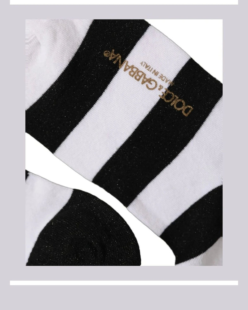 Dolce & Gabbana Crew Sock in black, Viscose