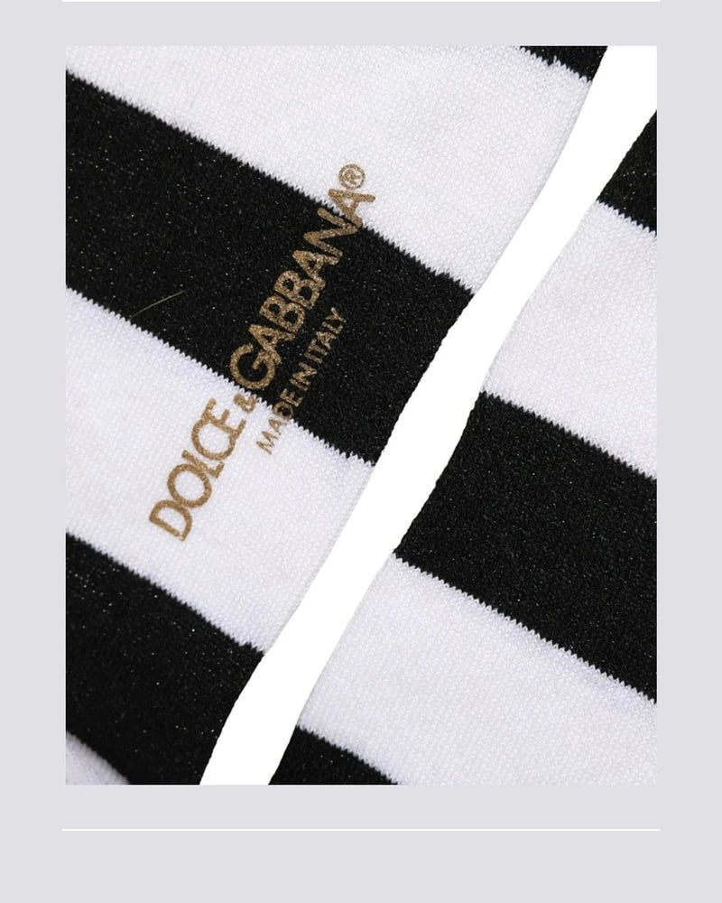 Dolce & Gabbana Crew Sock in black, Viscose