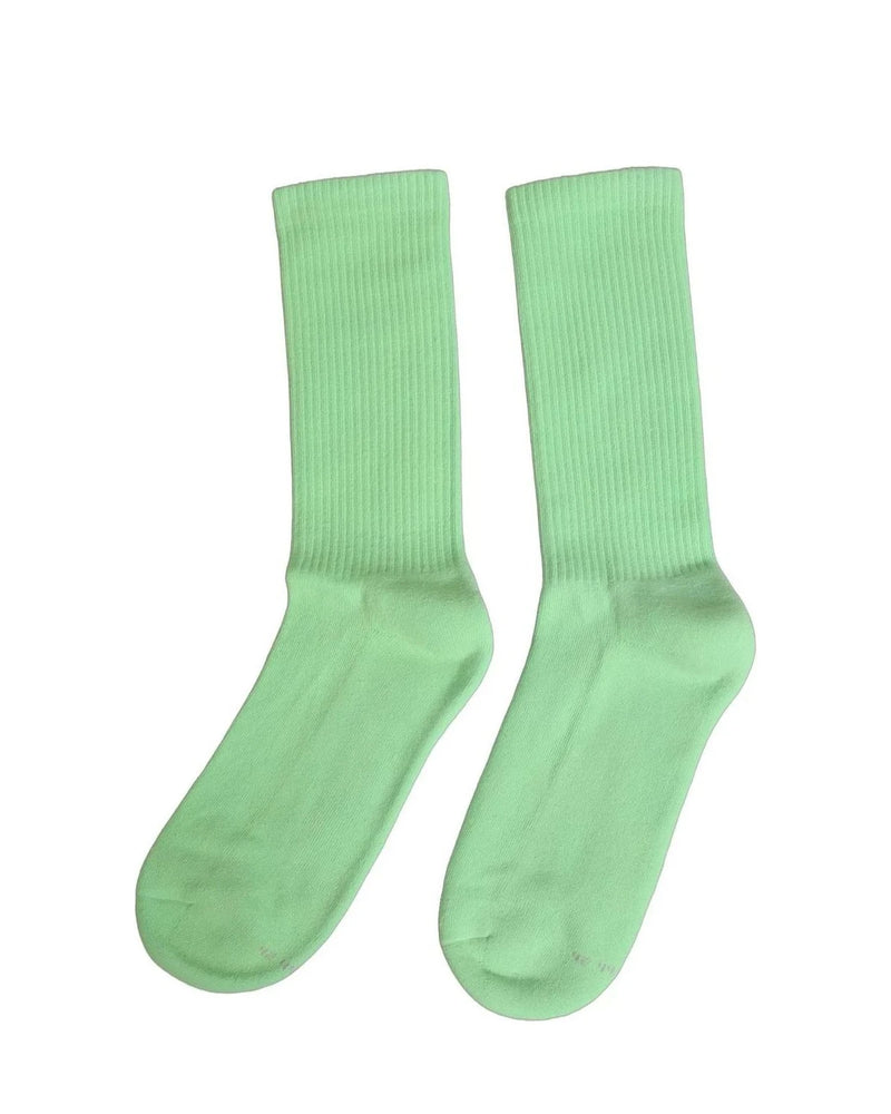Dolce & Gabbana Crew Sock in green, Cotton — view 5
