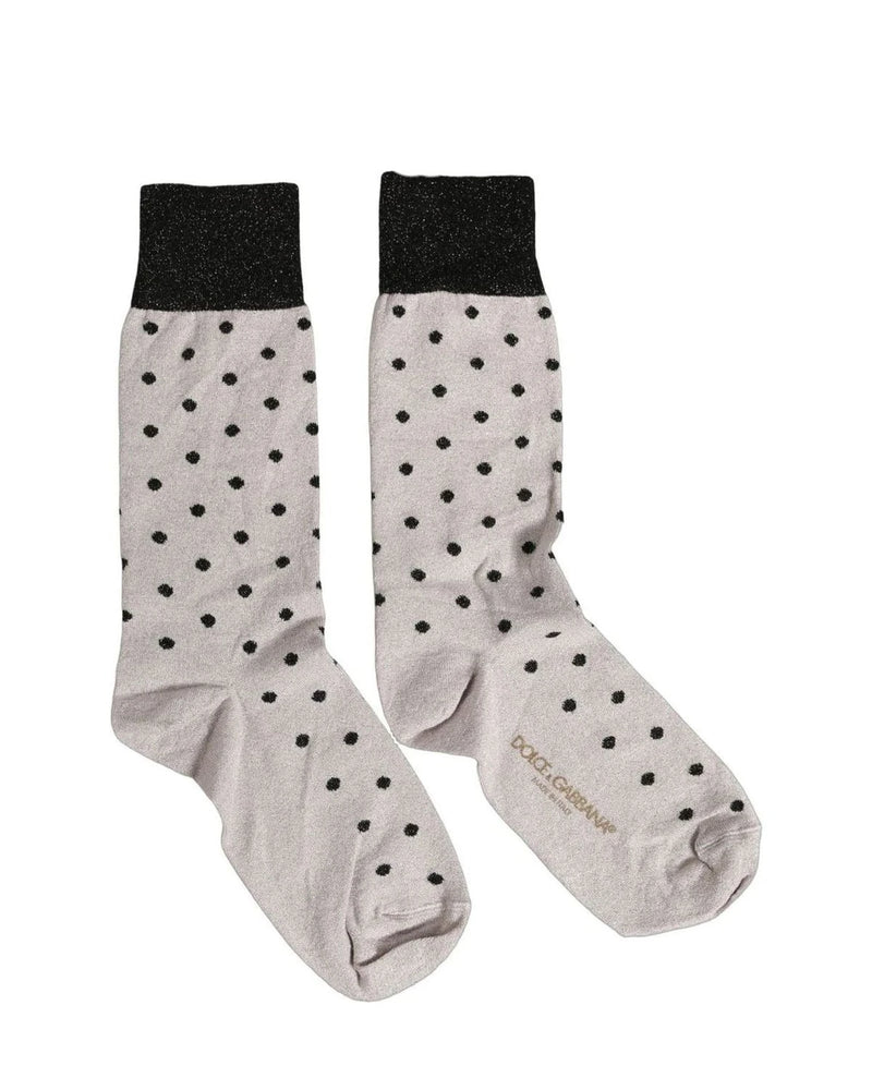 Dolce & Gabbana Ankle Sock in gray, Viscose — view 3