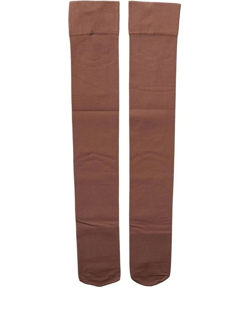 Dolce & Gabbana Hold Up Sock in brown, Nylon — view 3