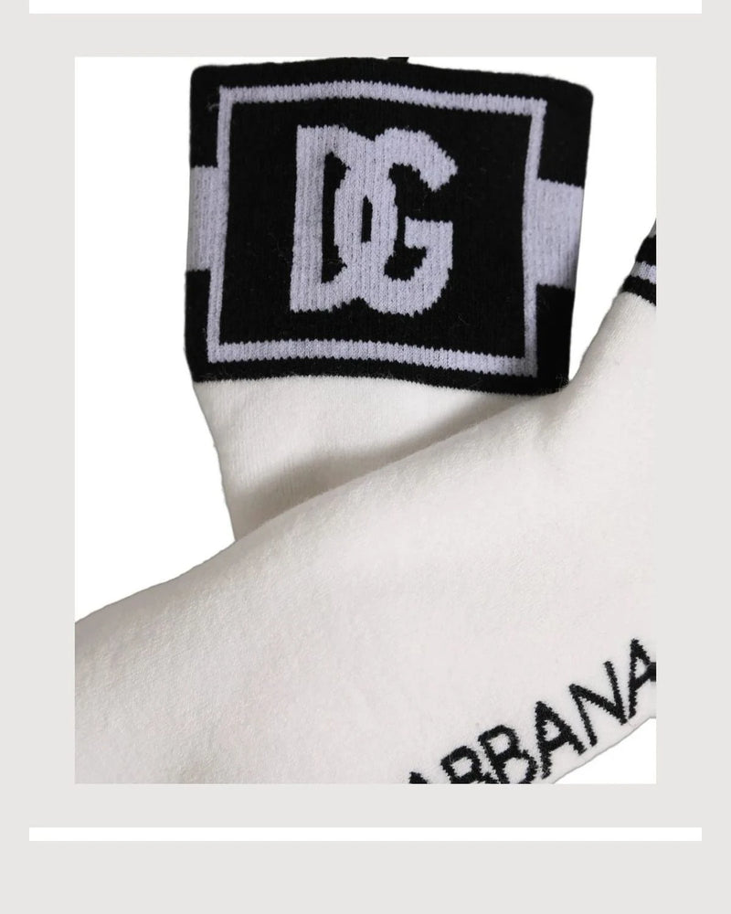 Dolce & Gabbana Ankle Sock in white