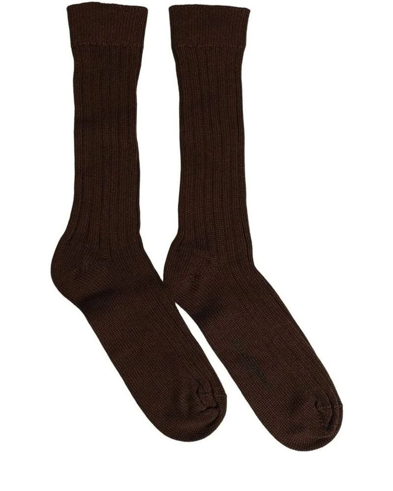 Dolce & Gabbana Knee Sock in brown, Nylon