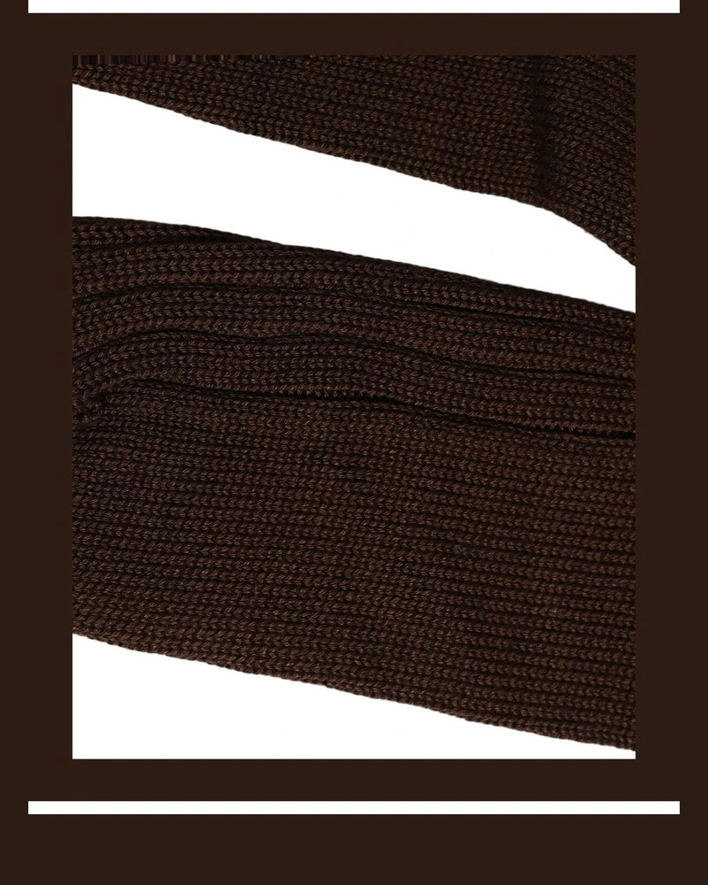 Dolce & Gabbana Knee Sock in brown, Nylon — view 4
