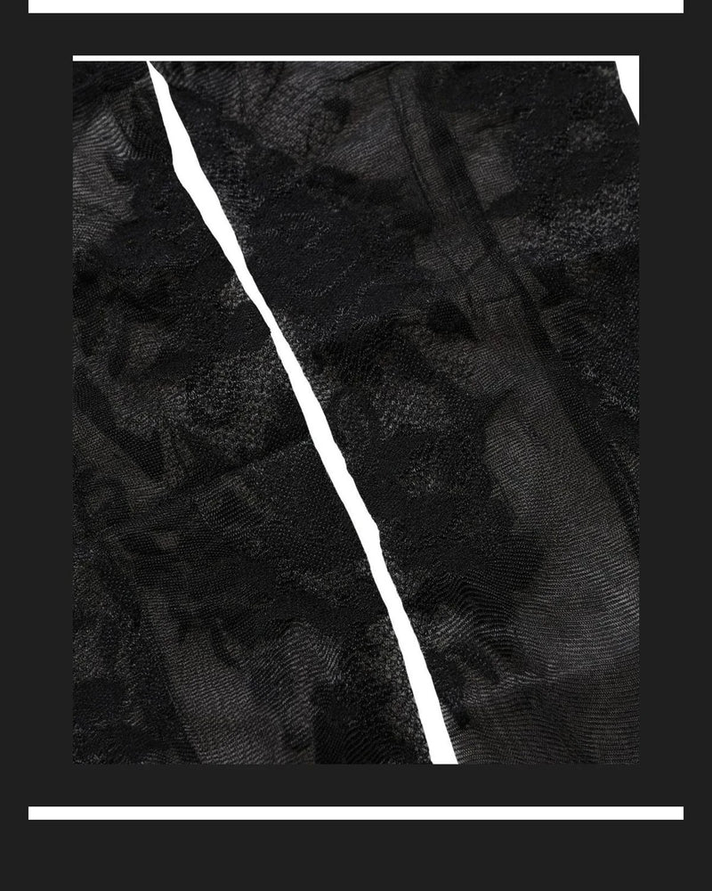Dolce & Gabbana Hold Up Sock in black, Nylon — view 5