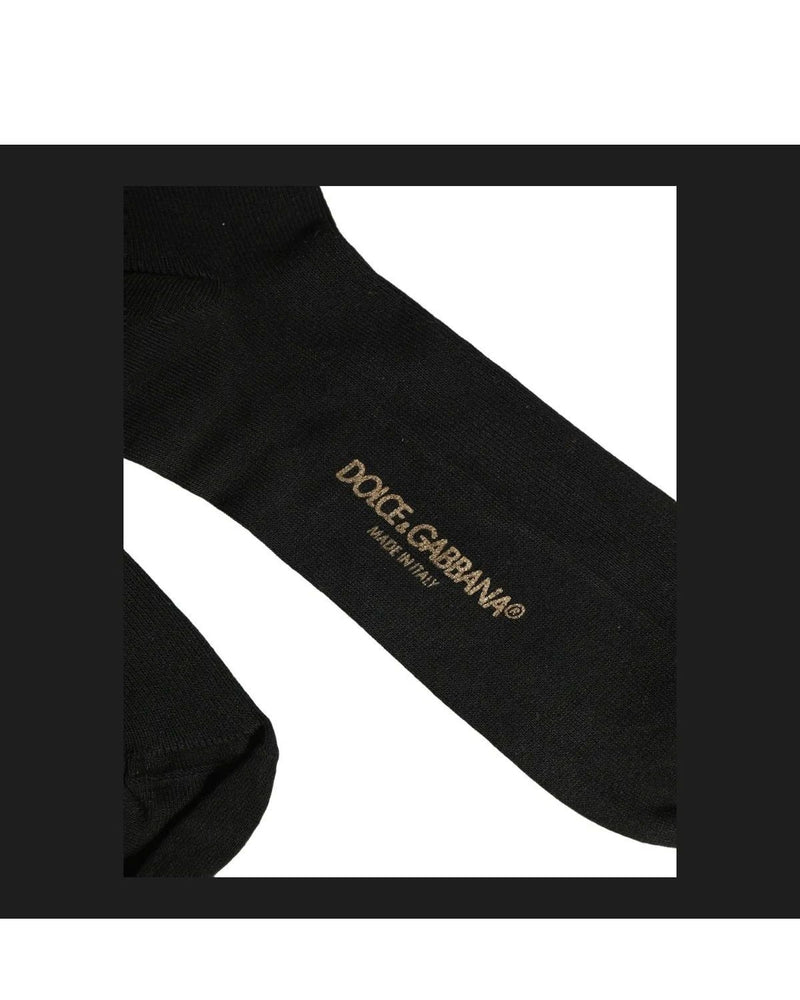 Dolce & Gabbana Knee Sock in black