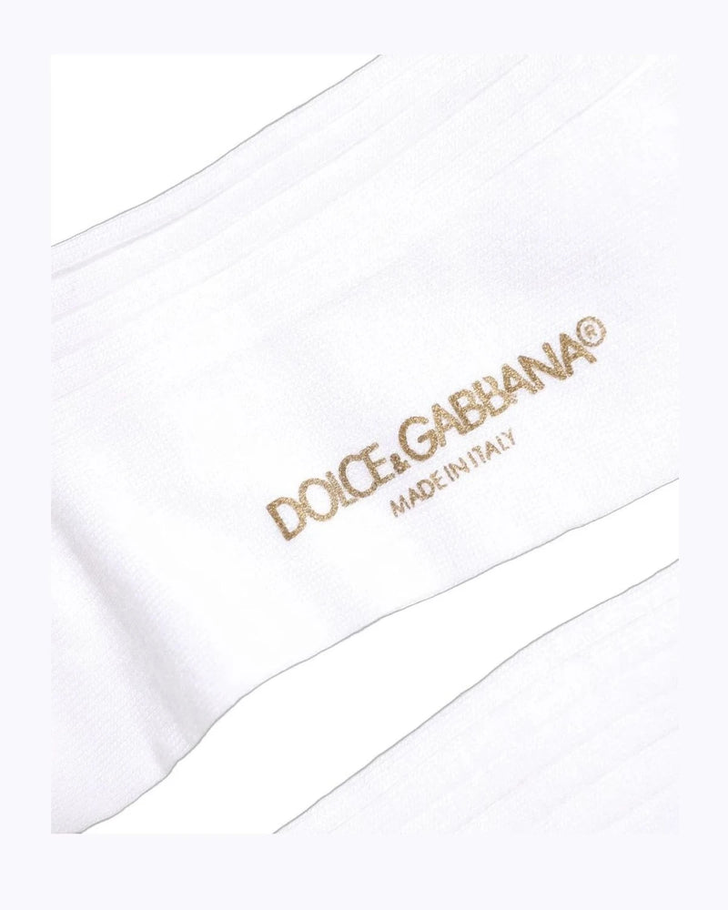 Dolce & Gabbana Knee Sock in white — view 4