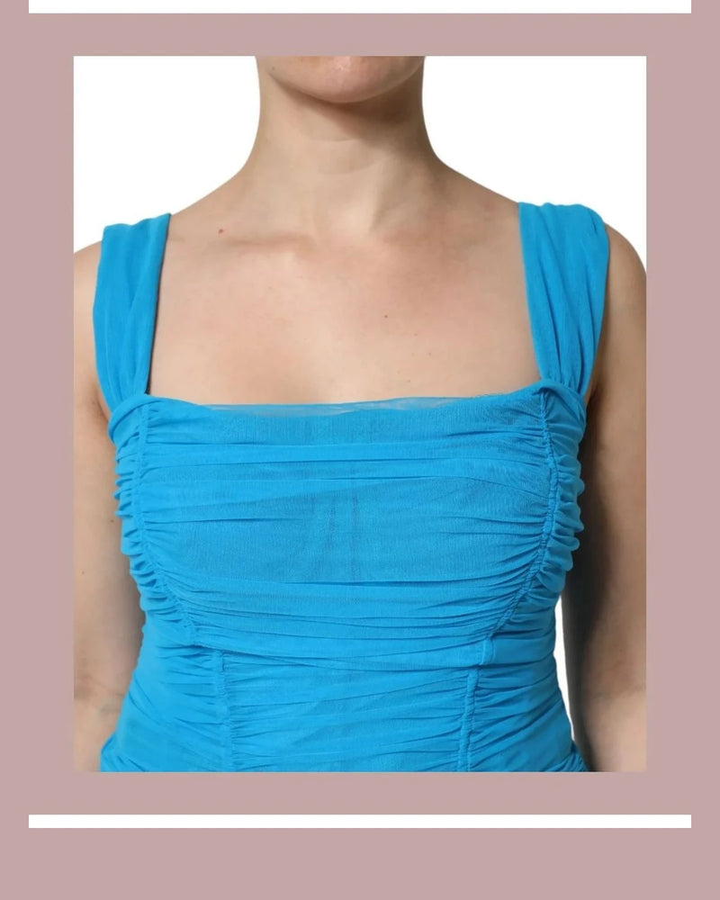 Dolce & Gabbana Dresse in blue, Nylon — view 6