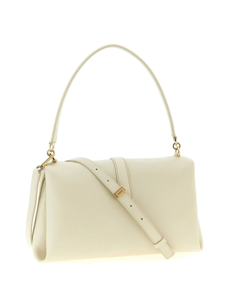Ferragamo Shoulder Bag in white, Calfskin Leather — view 2