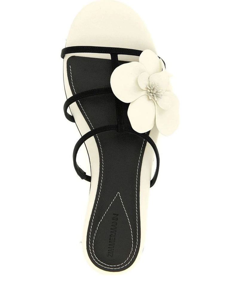 Zimmermann Slides in white, Leather — view 5