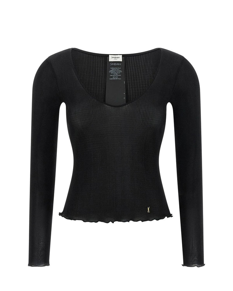 Saint Laurent Blouse in black, Silk