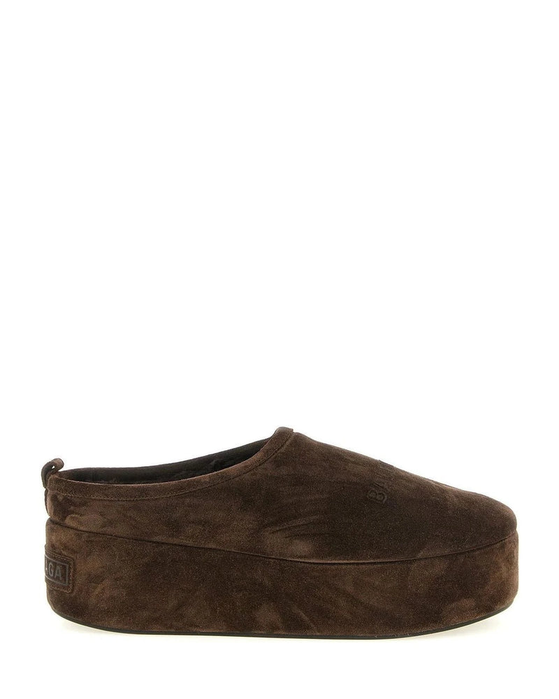 Balenciaga Mules in brown, Calfskin Leather