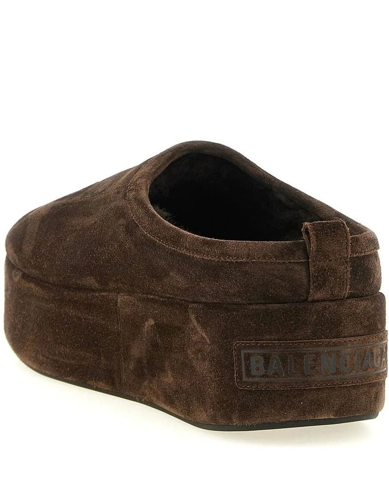 Balenciaga Mules in brown, Calfskin Leather — view 3