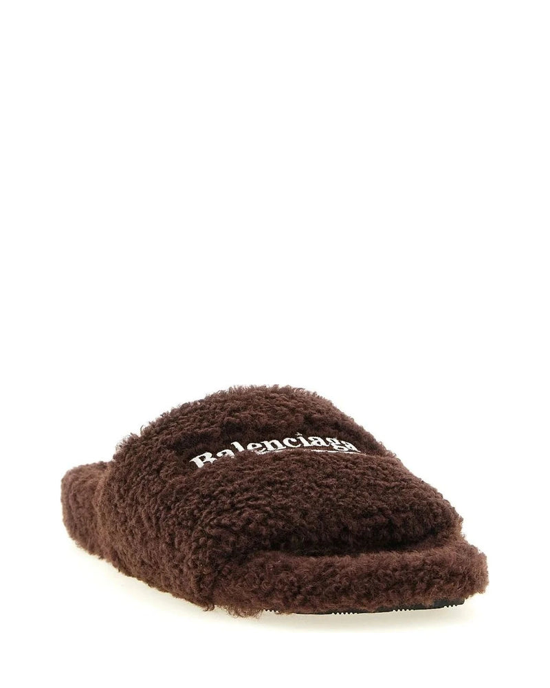 Balenciaga Slides in brown, Polyester — view 2