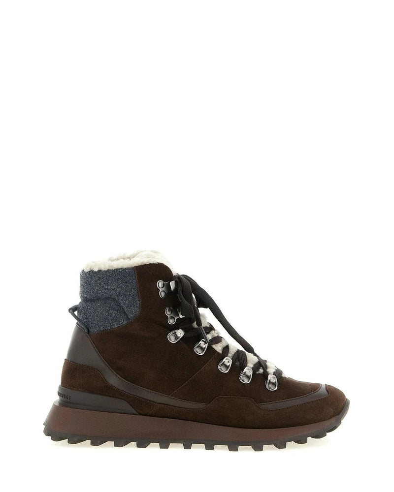 Brunello Cucinelli Ankle Boots in brown, Calfskin Leather