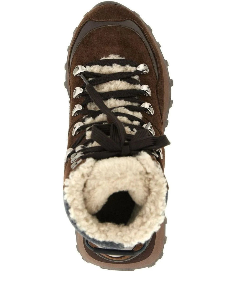 Brunello Cucinelli Ankle Boots in brown, Calfskin Leather — view 4