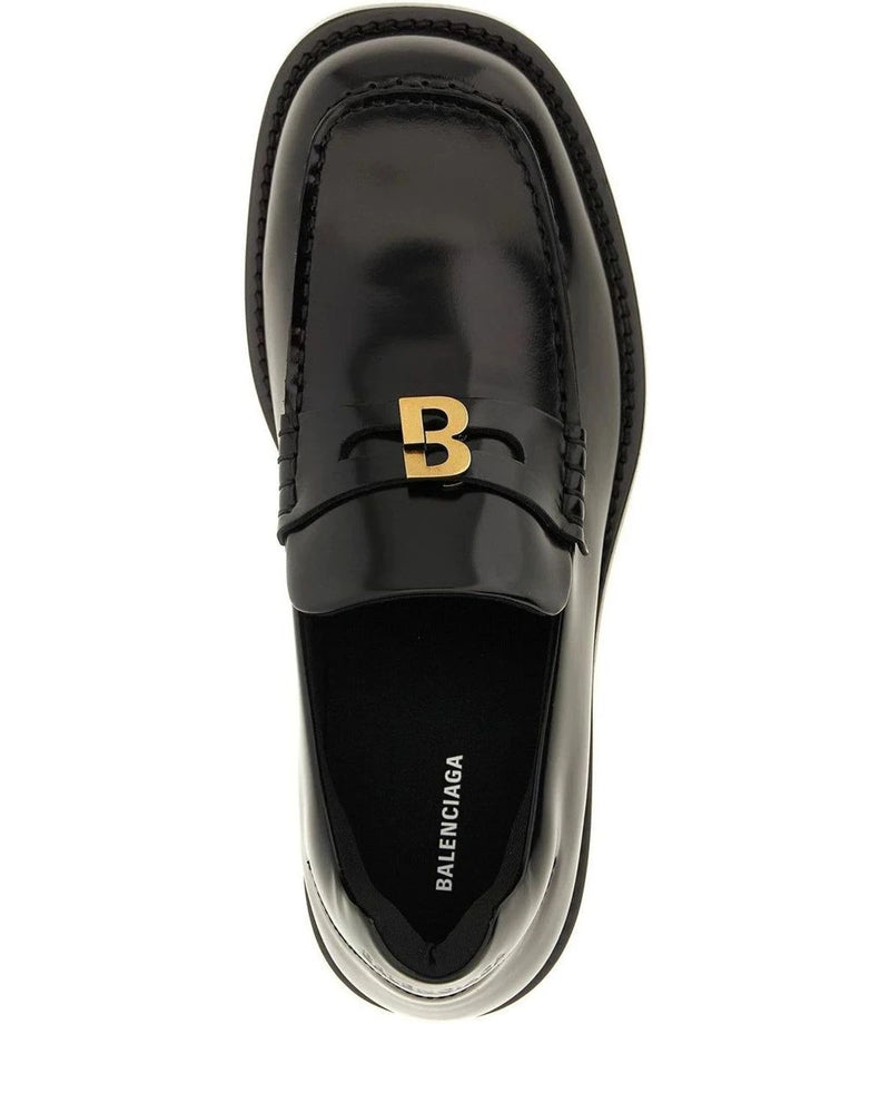Balenciaga Loafers in black, Calfskin Leather — view 4