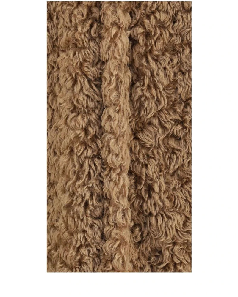 Kristina Ti Pea Coat in brown, Polyester — view 3
